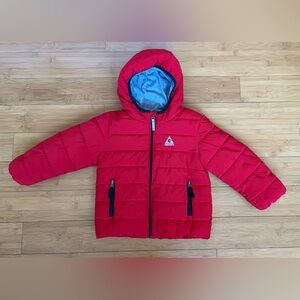 Gerry Jersey Lined Hooded Full-Zip Bubble Jacket | Red | 3T